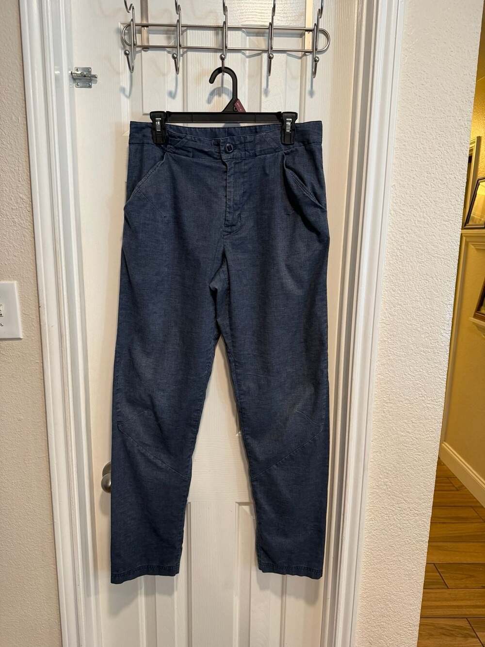 Patagonia Hampi Rock Pants Men’s 31 Blue Hemp Climbing Hiking 31” Inseam